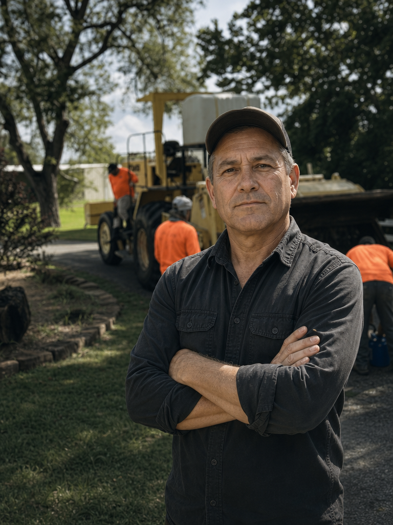 Jason Giordano, owner of Giordano Construction, on a jobsite